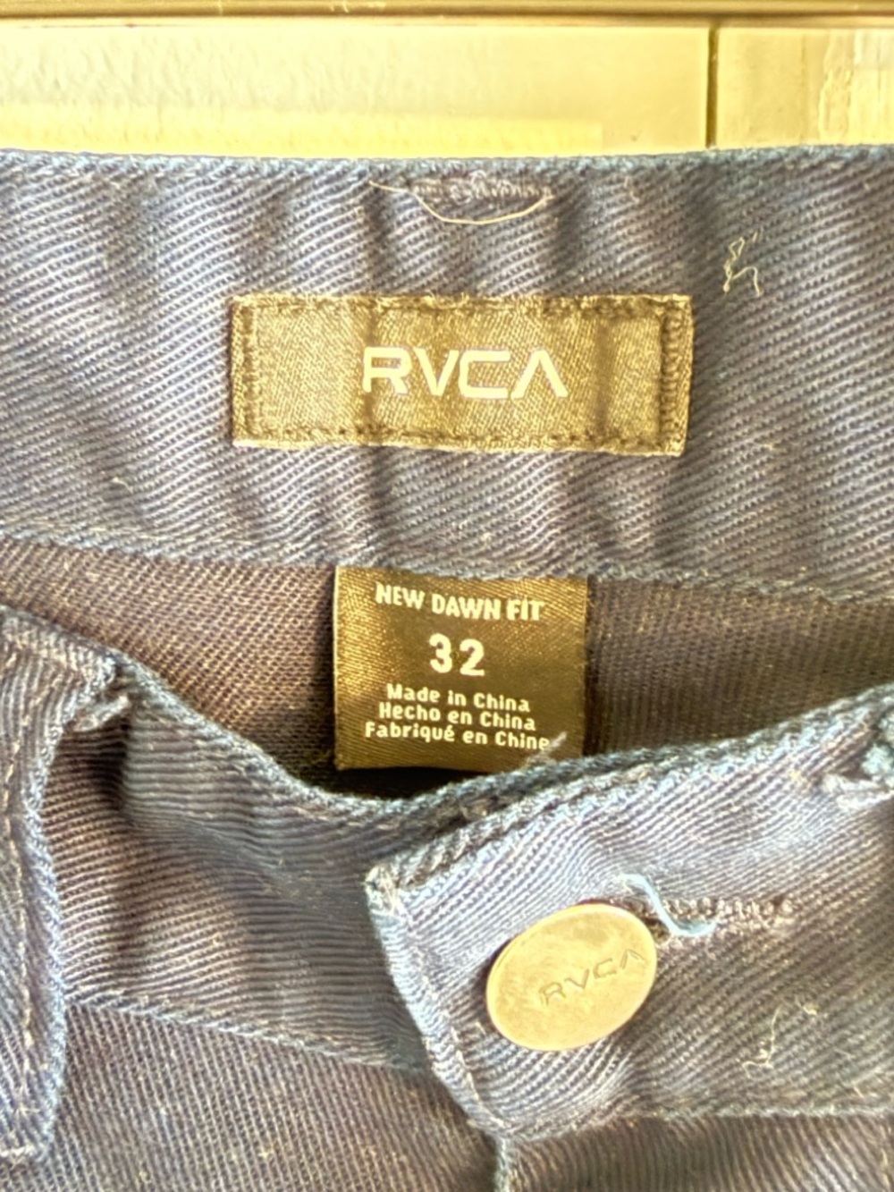 RVCA Navy New Dawn Pants - Picture 2 of 2